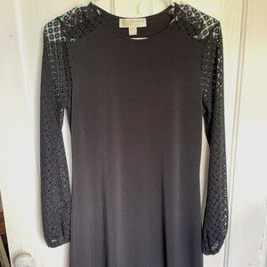 Michael Kors Embroidered long sleeve mini dress